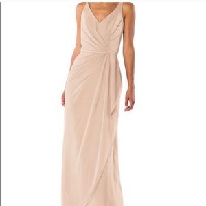 Blush bridesmaids dress